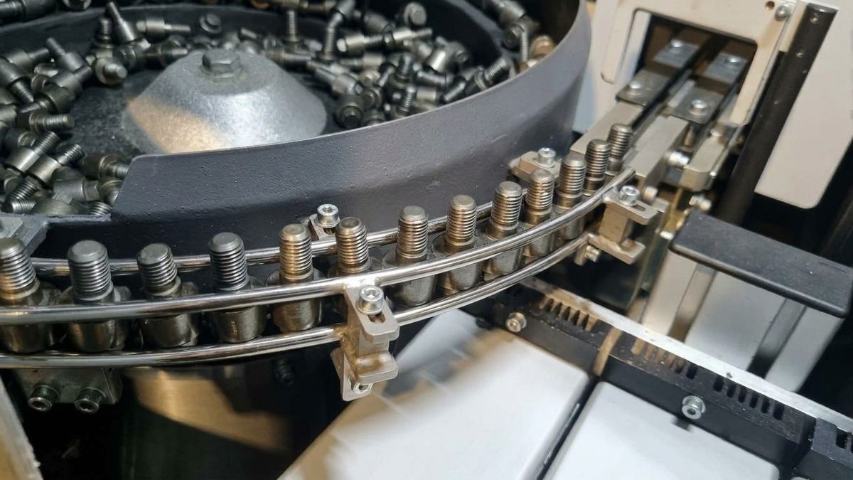 Wendelförderer Sortiertopf Detail